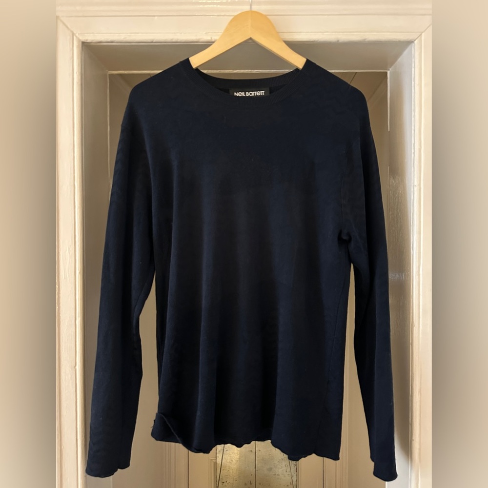 Neil Barrett Men's Jacquard Knit
Pullover sz L